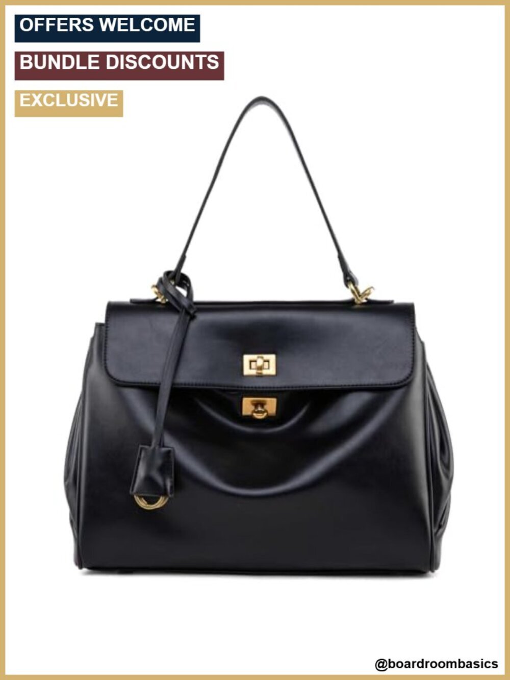 Soft Leather Tote Bag with Adjustable Shoulder Strap for Work Travel